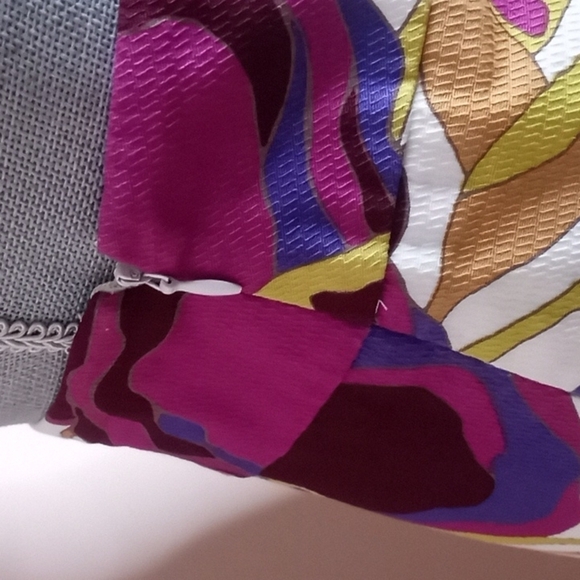 Merona Target Skirt Multicolor Floral Stretch Lined Straight Pencil Size 6 - Picture 8 of 12